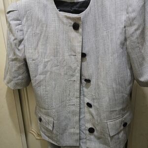 Women's Gray Jacket and Skirt